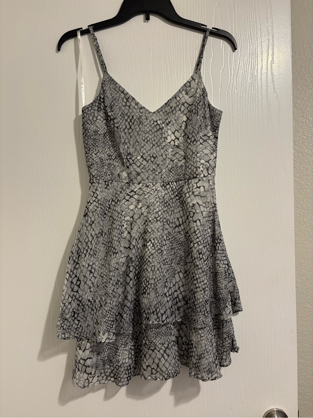 B. Darlin Snake Print Spaghetti
Strap Dress